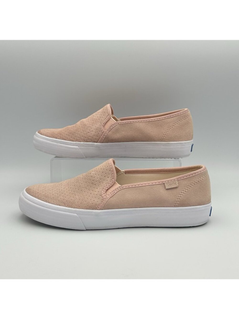 Keds Double Decker Women’s Size 8 US Slip-on Sneakers Pink Suede Shoes WH62526 - Picture 3 of 11
